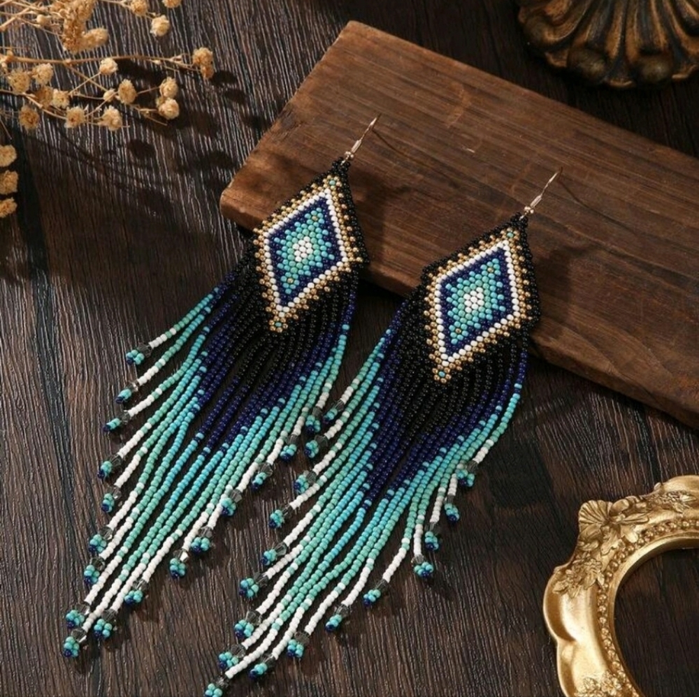 Unique Beaded Earrings - New